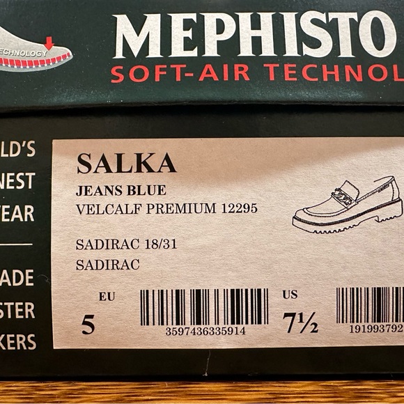 Mephisto Suede Loafers with ultra-lite weight lug sole. - Picture 4 of 4